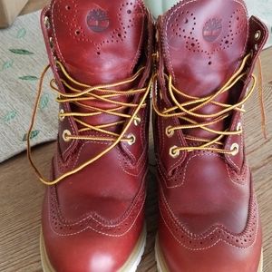 Mens Timberland Wingtip boots worn once